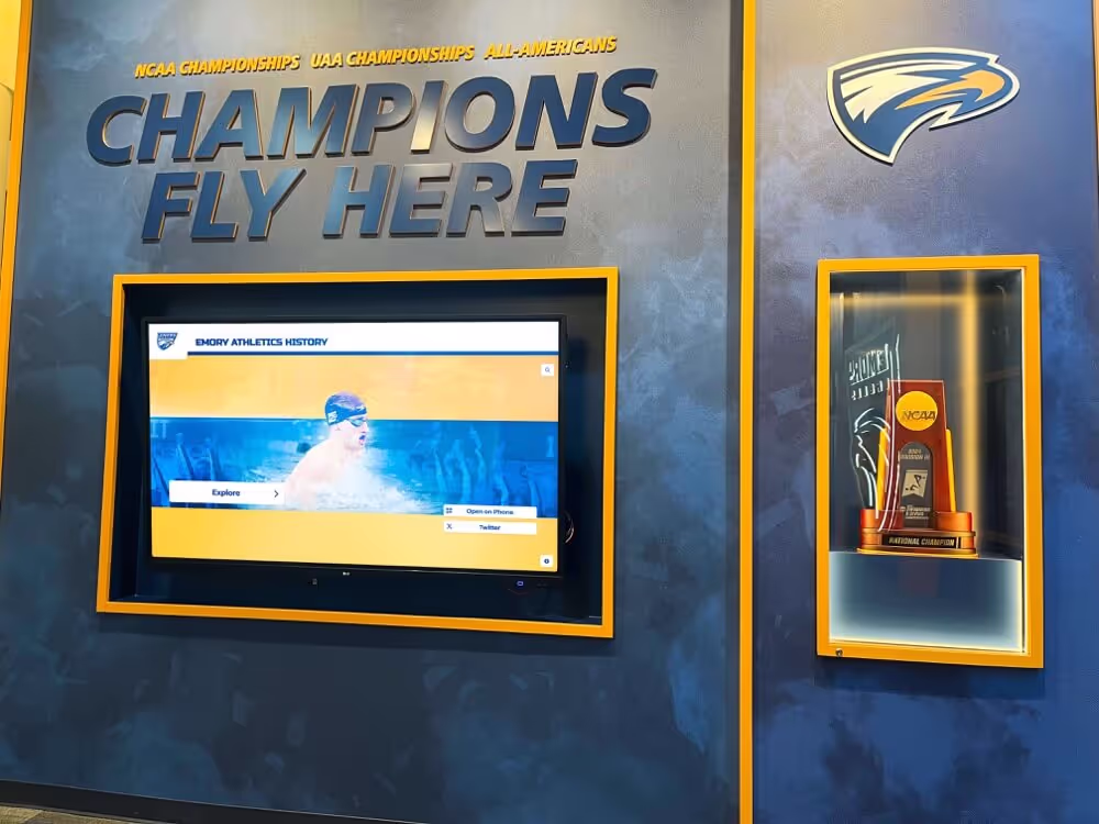 Emory University - Wall of Fame Installation