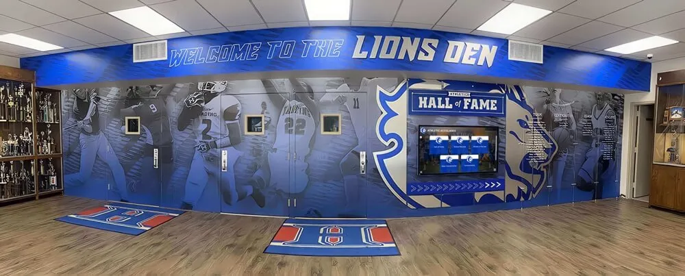 Harding Academy - Wall of Fame Installation